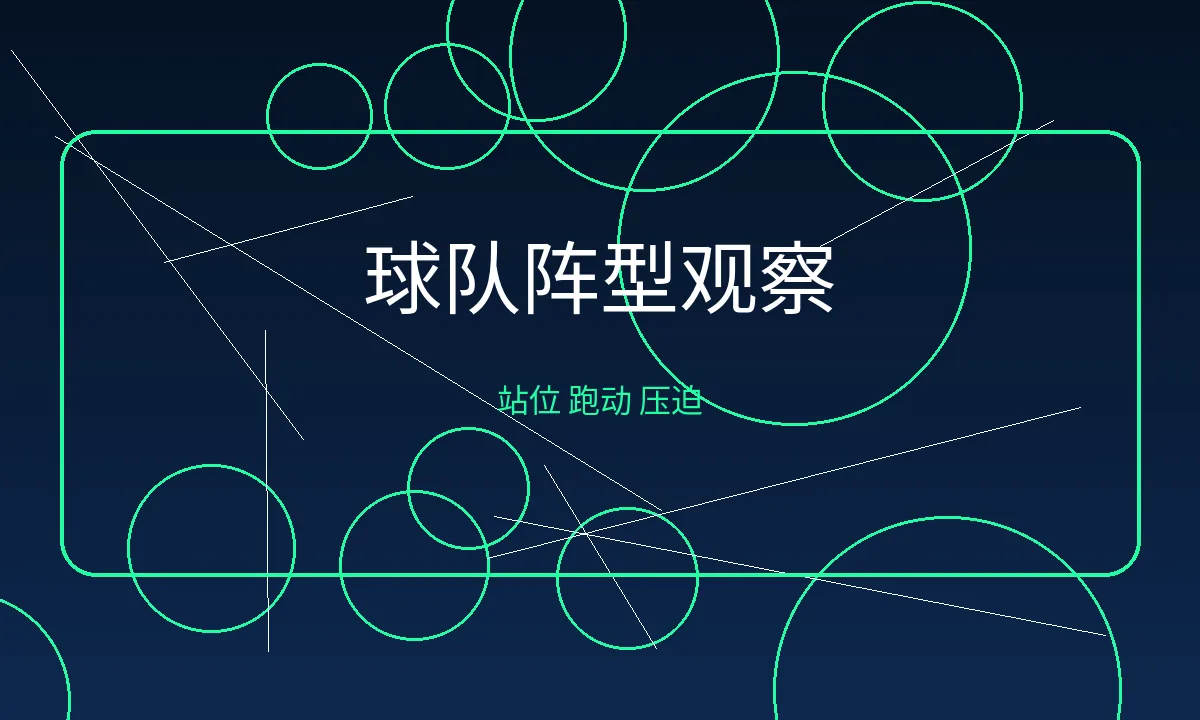 球队阵型与跑动观察